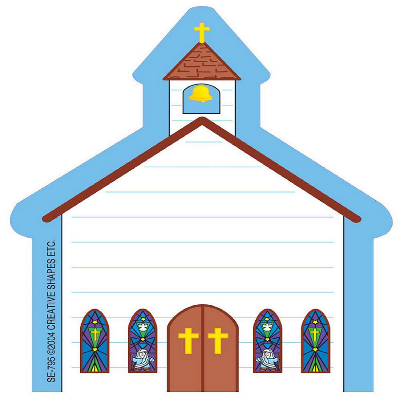 Creative Shapes Etc. - Mini Notepad - Church Image