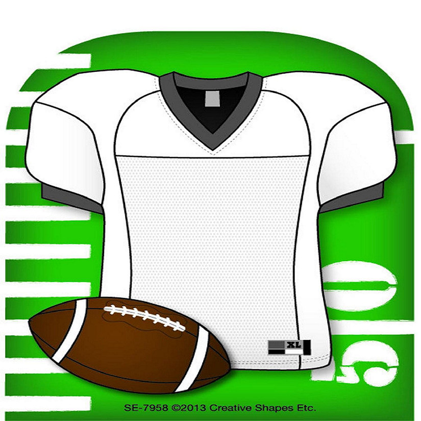 Creative Shapes Etc. - Mini Notepad - Football Jersey Image