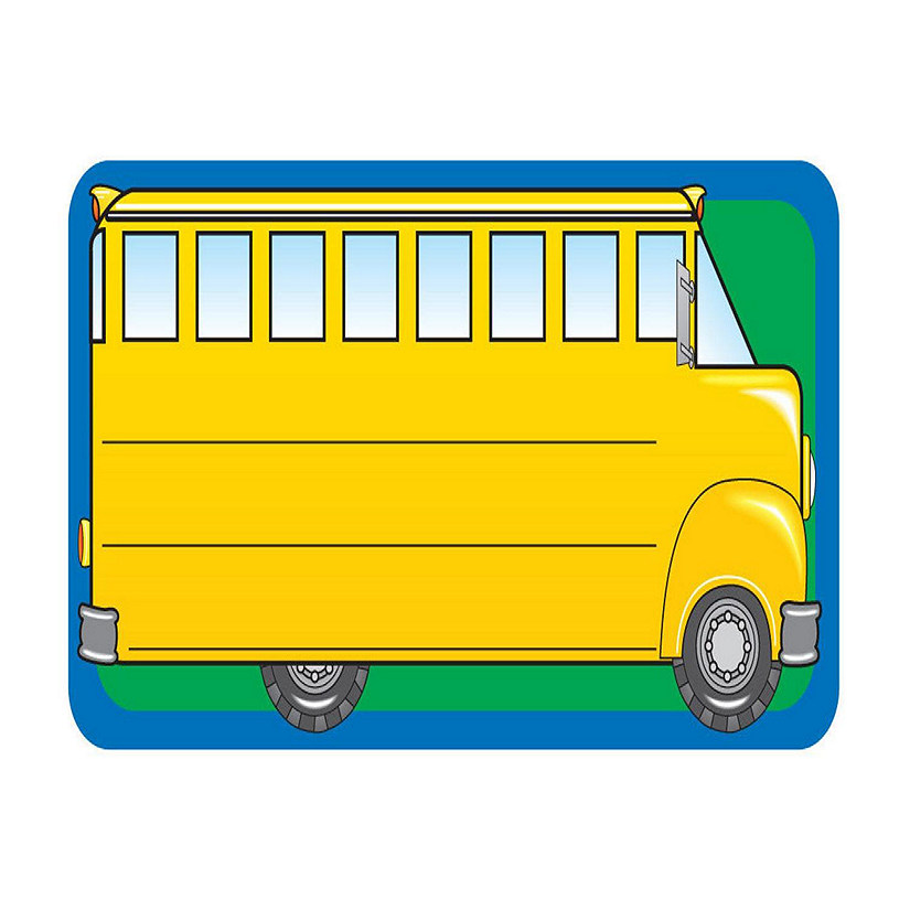 Creative Shapes Etc. - Nametag - School Bus Image