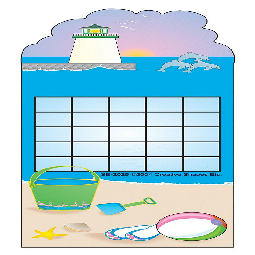 Creative Shapes Etc. - Personal Incentive Chart - Beach Image