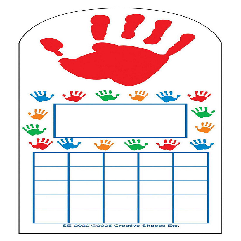 Creative Shapes Etc. - Personal Incentive Chart - Hands Image