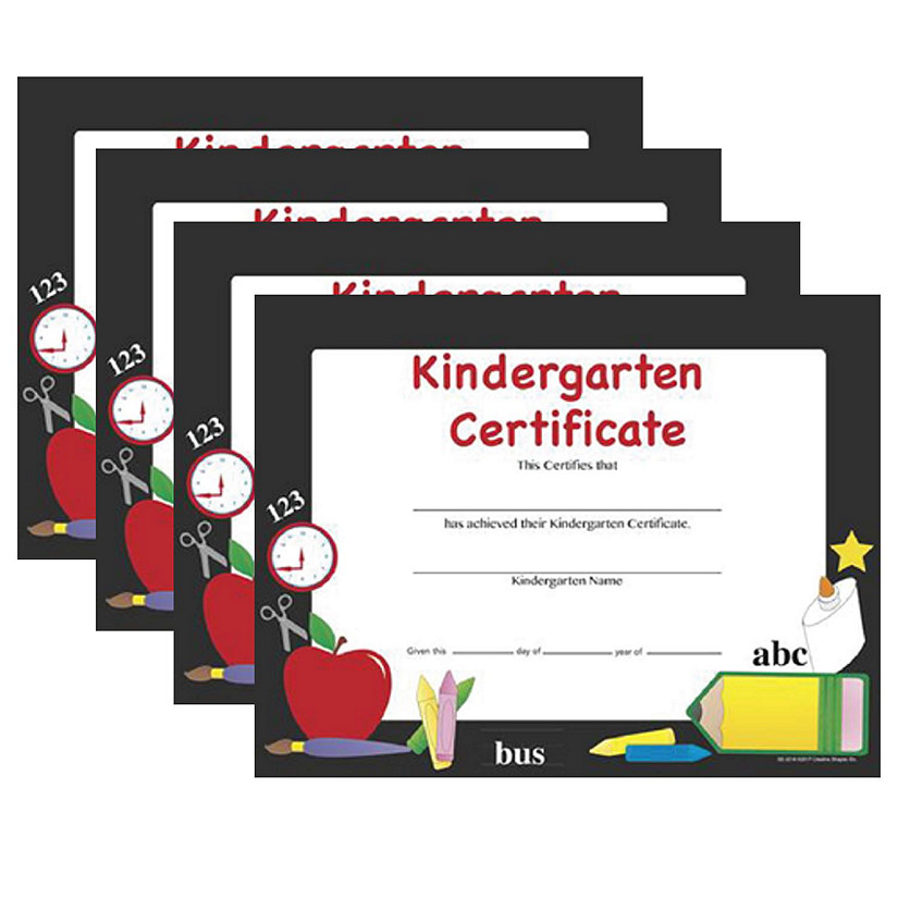 Creative Shapes Etc. - Recognition Certificate - Kindergarten Certificate Image