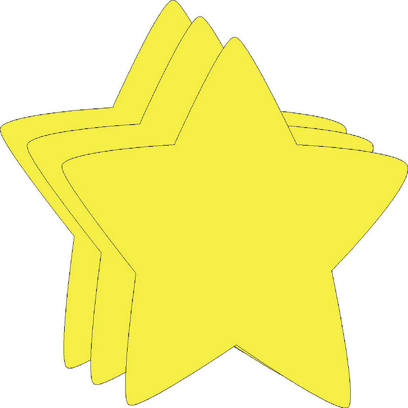 Creative Shapes Etc. - Single Color Bright Neon Large Cut-outs Star Image