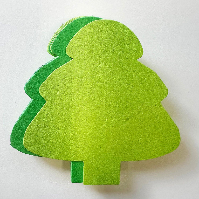 Creative Shapes Etc. - Small Assorted Color Construction Paper Craft Cut-out - Holiday Evergreen Tree Image