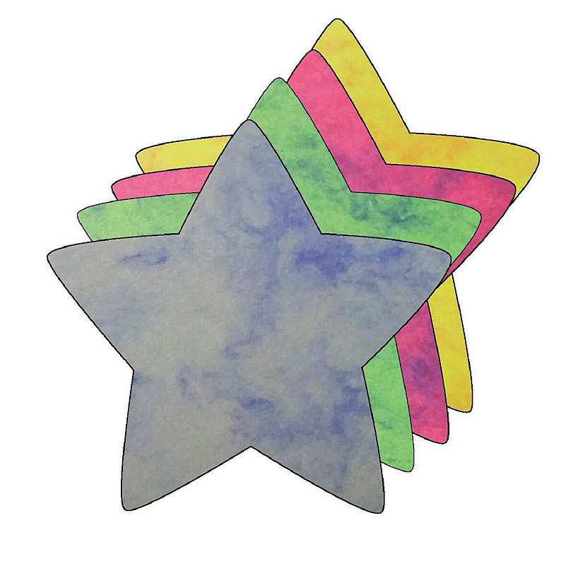 Creative Shapes Etc. - Small Marble Assorted Cut-out - Star Image