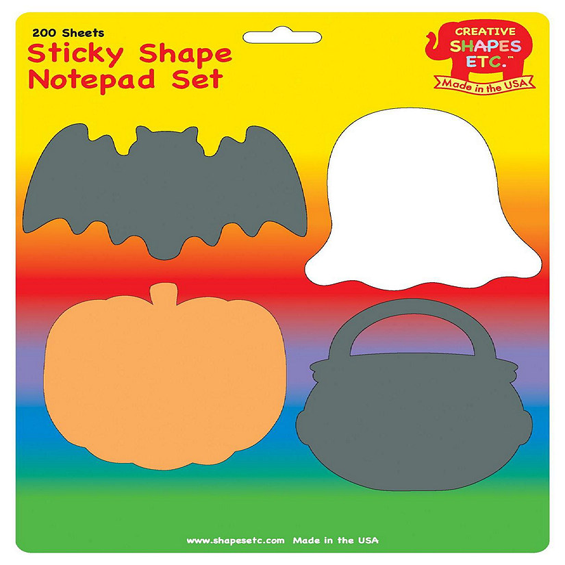Creative Shapes Etc. - Sticky Notepad Set - Halloween Image