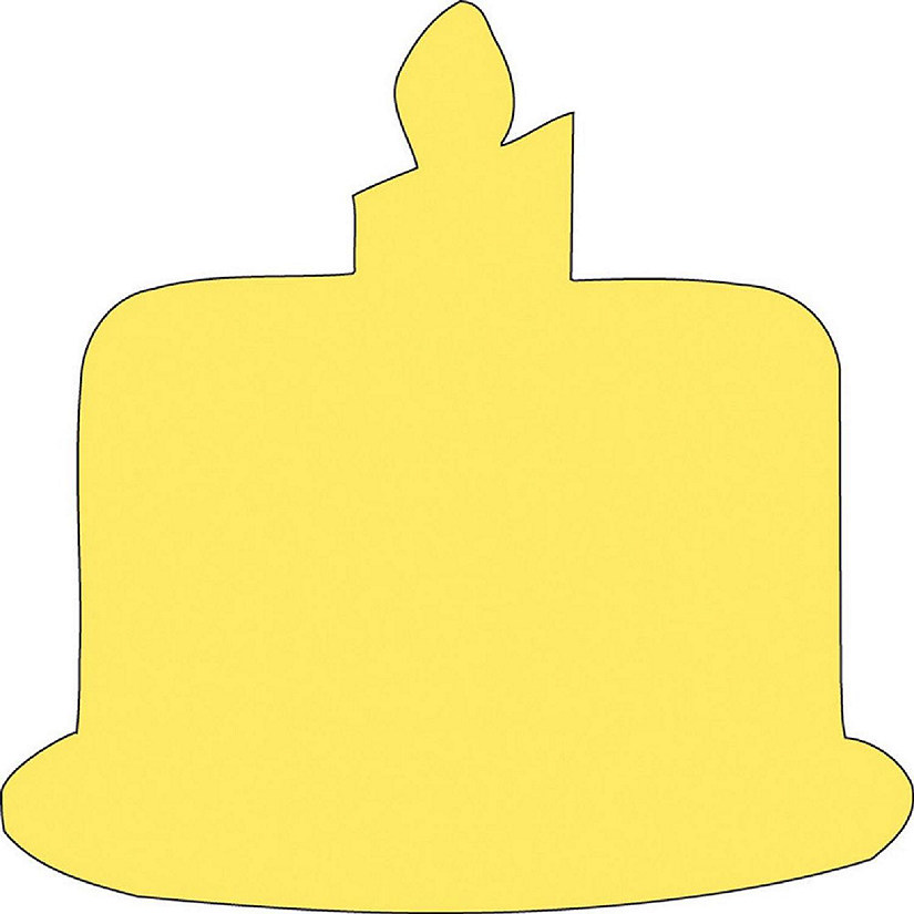 Creative Shapes Etc. - Sticky Shape Notepad - Birthday Cake Image