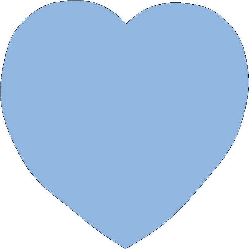 Creative Shapes Etc. - Sticky Shape Notepad - Blue Heart Image