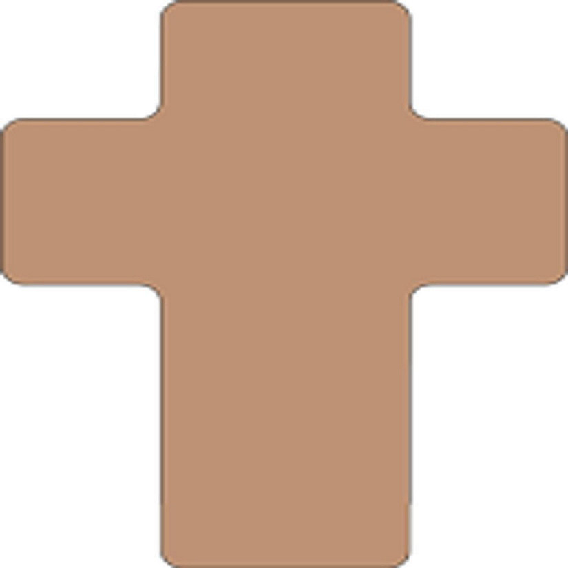 Creative Shapes Etc. - Sticky Shape Notepad - Brown Cross Image