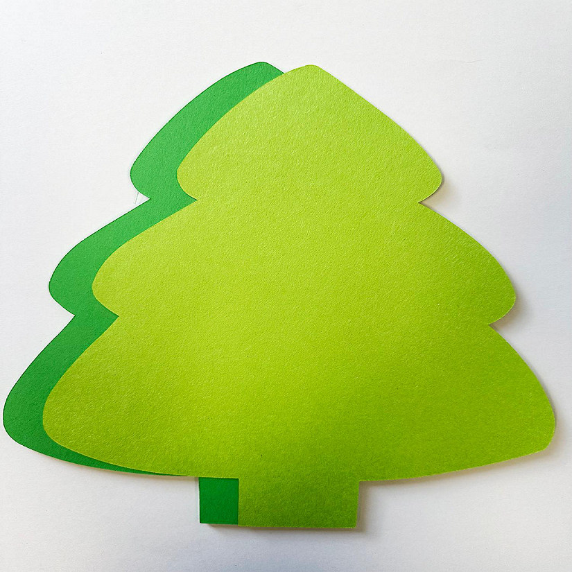 Creative Shapes Etc. - Super Cut-outs - Assorted Color Holiday Evergreen Tree 8in x 10in Image