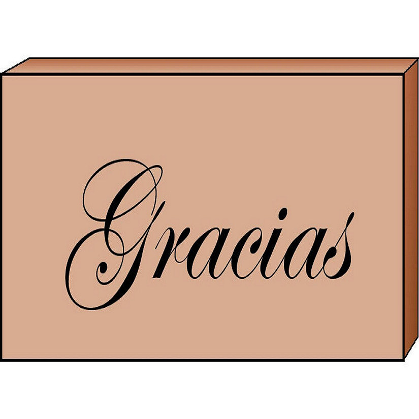 Creative Shapes Etc. - Teacher's Stamp Spanish - Gracias (thank You) Image