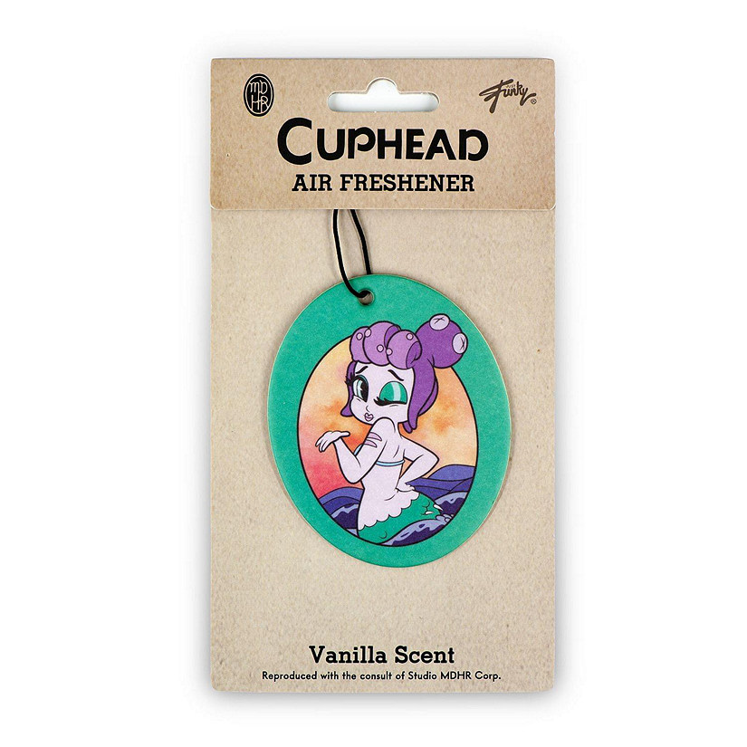 Cuphead Cala Maria Mermaid Boss Hanging Air Freshener, Vanilla Scent Image