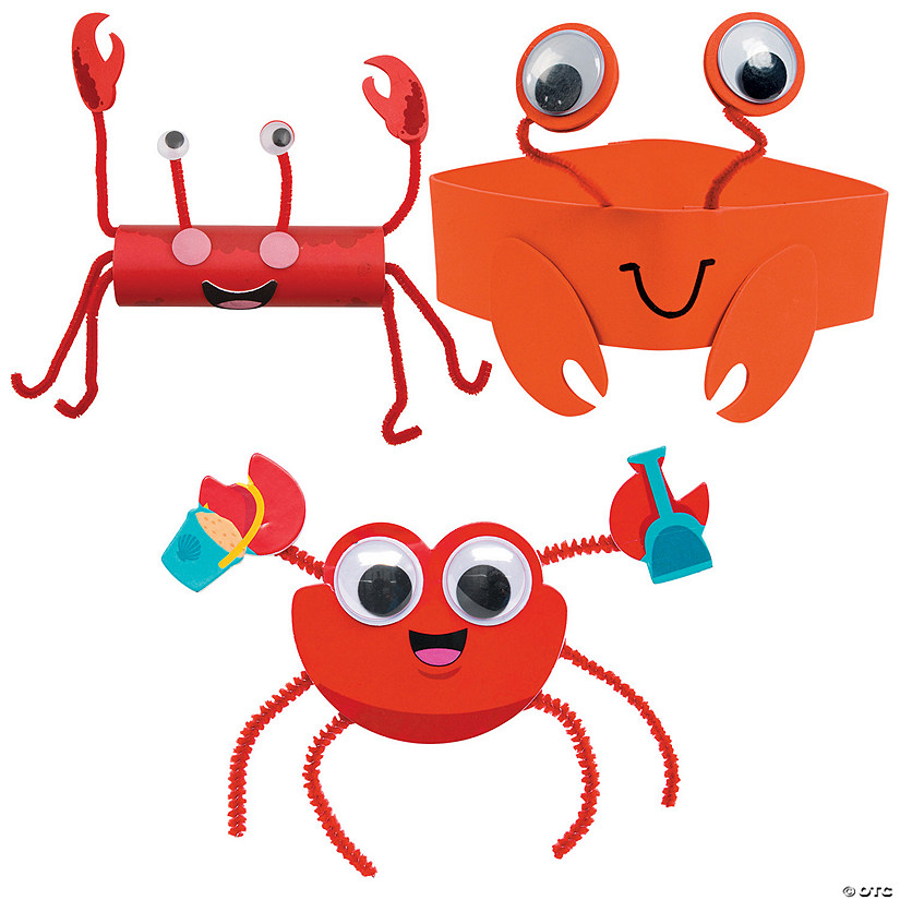 Cute Crab Craft Kit Assortment - Makes 36 Image