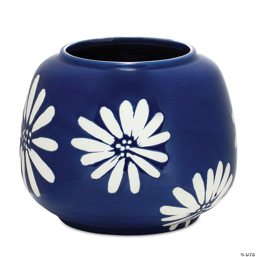 Daisy Flower Vase 6.75"D X 5.5"H Ceramic Image