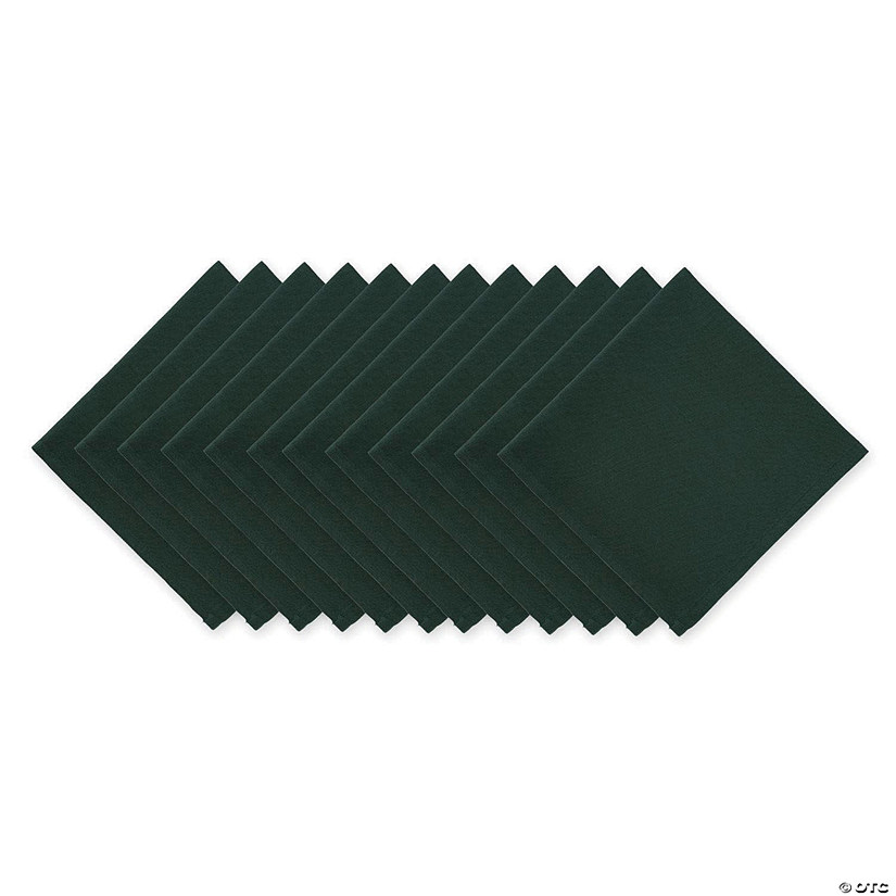 Dark Green Buffet Napkins (Set Of 12) Image