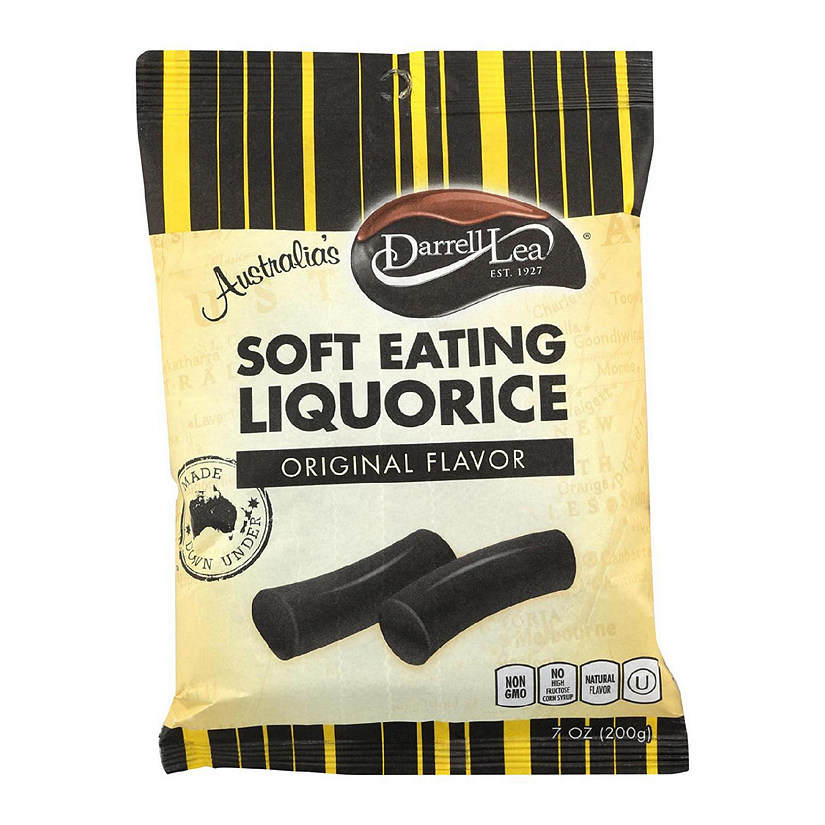 Darrell Soft Eating Liquorice - Original - Case of 8 - 7 oz. Image