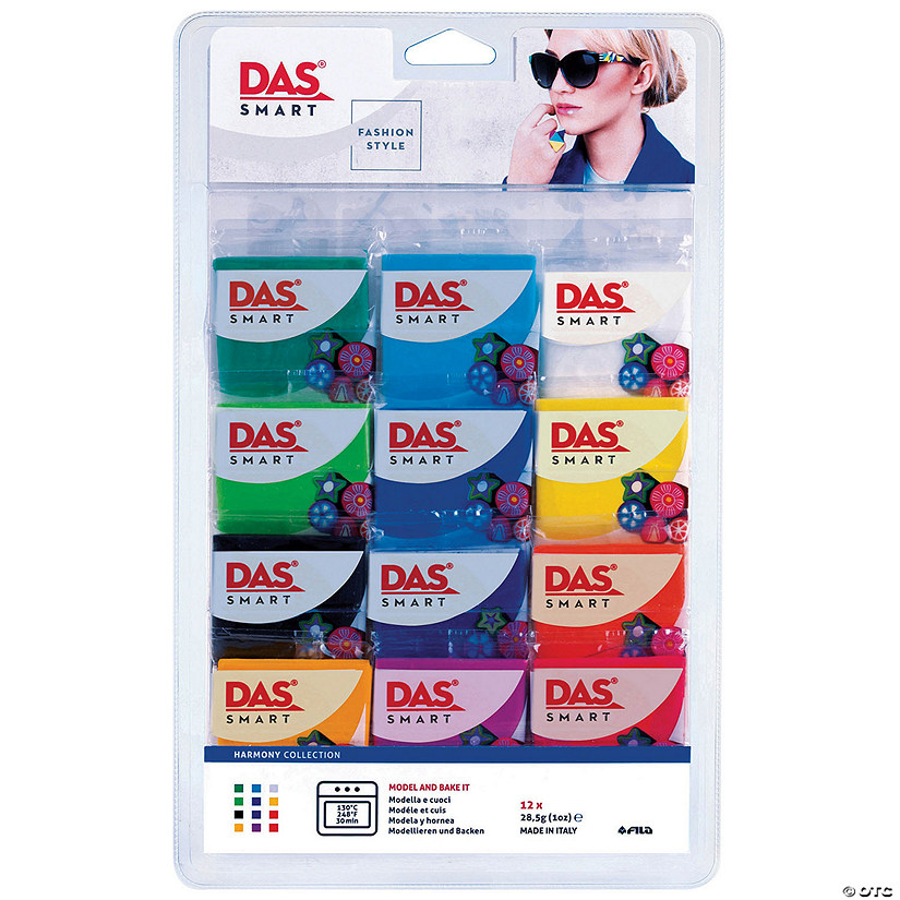 DAS Smart Clay Set, Harmonic Set, Set of 12 (1 oz.) Packs Image