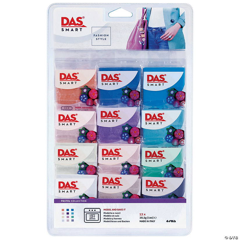 DAS Smart Clay Set, Pastel Set, Set of 12 (1 oz.) Packs Image