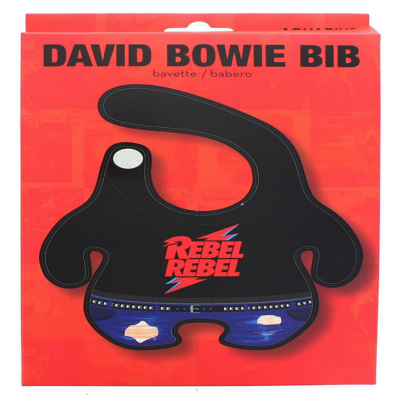 David Bowie Rebel Rebel Terrycloth Baby Bib Image