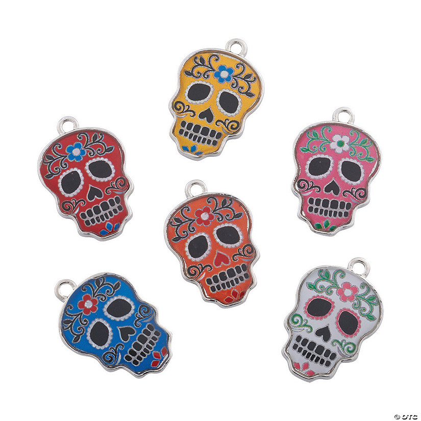 Day of the Dead Enamel Charms - 36 Pc. Image