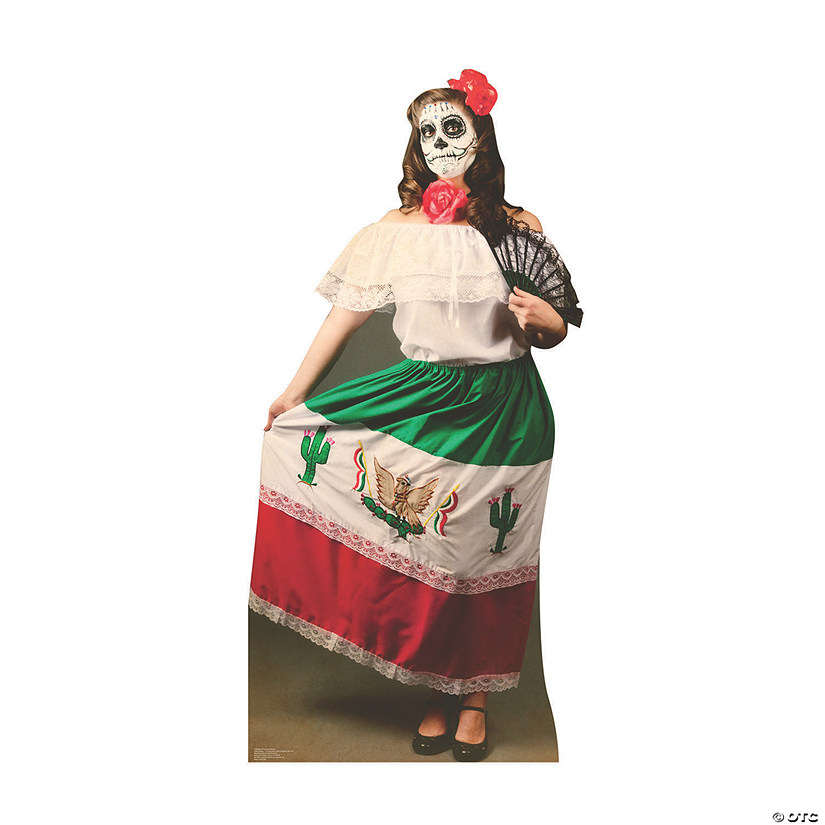 Day of the Dead Woman Cardboard Stand-Up Image