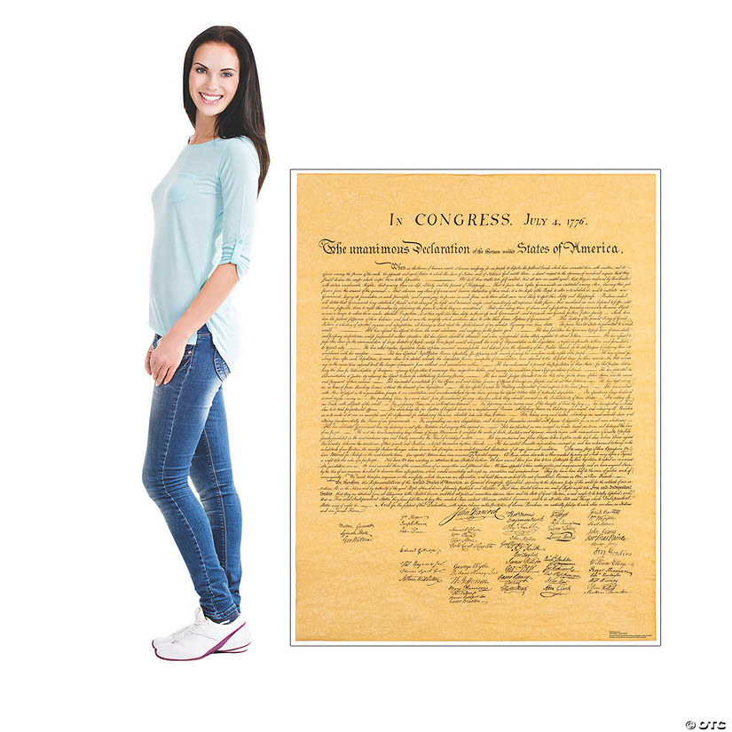 Declaration of Independence Lifesize Cardboard Stand-Up Image