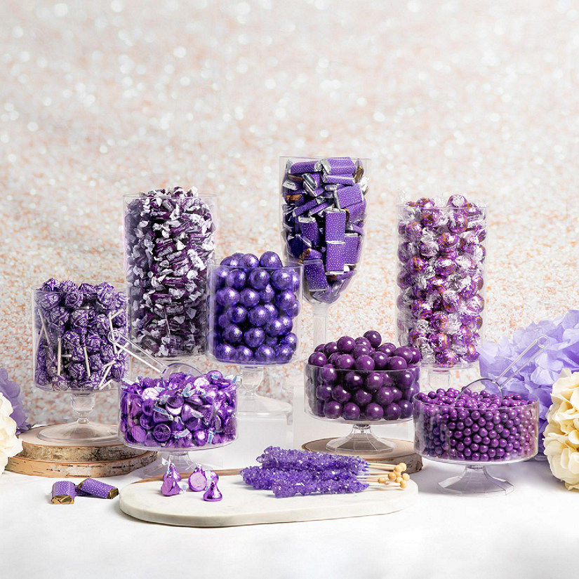 Deluxe Purple Candy Buffet 14lbs+ (Feeds 24-36) - by Just Candy - Containers Not Included Image