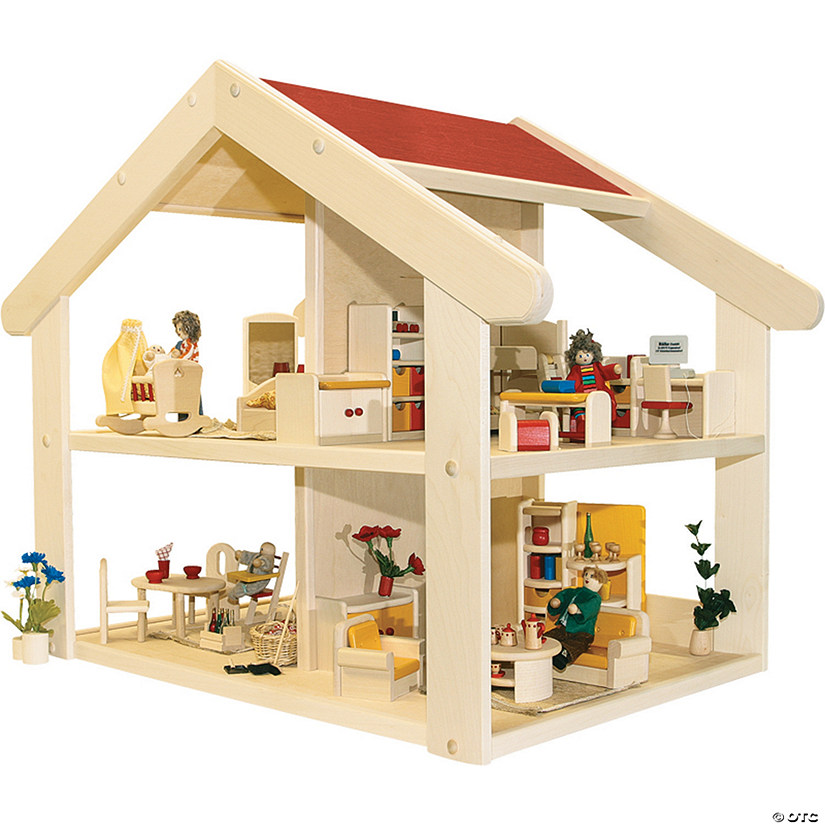 Deluxe Wooden Doll House Image