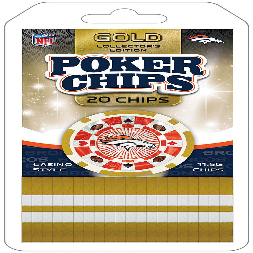 Denver Broncos 20 Piece Poker Chips Image