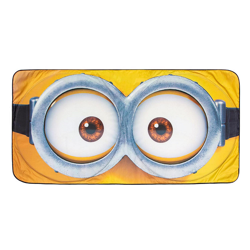 Despicable Me Minions Face Sunshade for Car Windshield  64 x 32 Inches Image