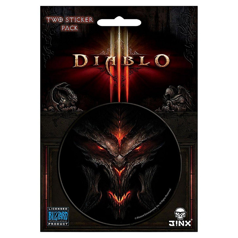 Diablo III 3" Round Sticker 2-Pack: Diablo, Lord of Terror Image