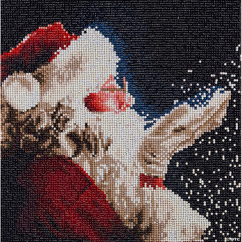 Diamond Art Kit 12"x 12" Full Drill Holiday Santa&#160; &#160;&#160; &#160; Image