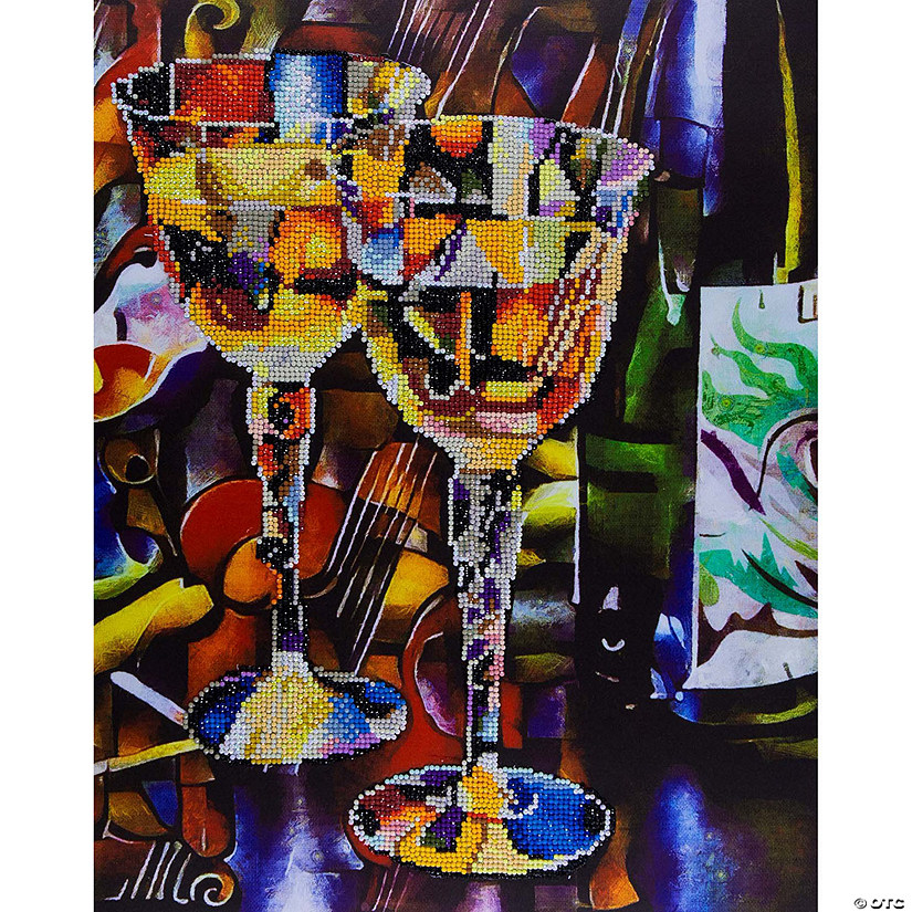 Diamond Art Kit 14"x 16" Advanced Abstract Wine&#160; &#160;&#160; &#160; Image