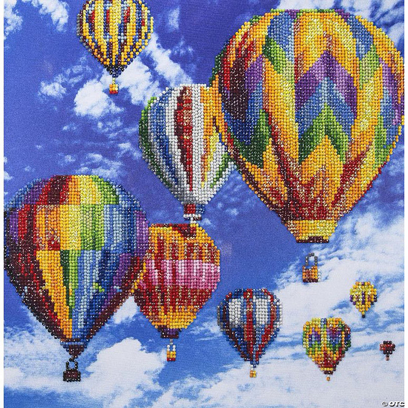 Diamond Art Kit 14"x 16" Advanced Hot Air Balloons&#160; &#160;&#160; &#160; Image