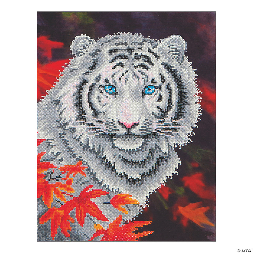 Diamond Dotz-White Tiger in Autumn Image