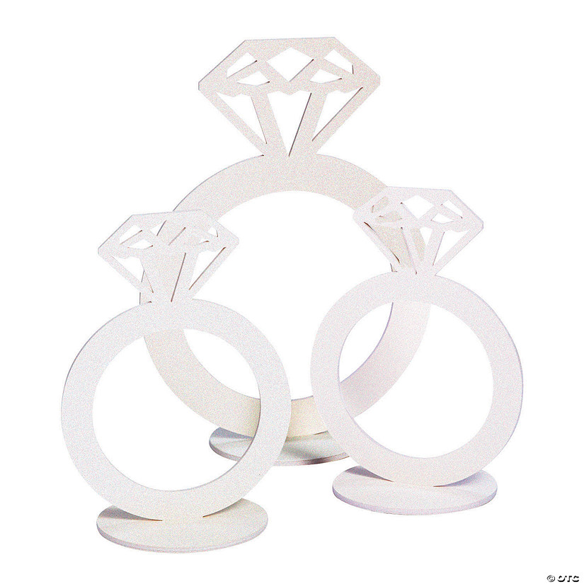 Diamond Ring Centerpieces - 3 Pc. Image