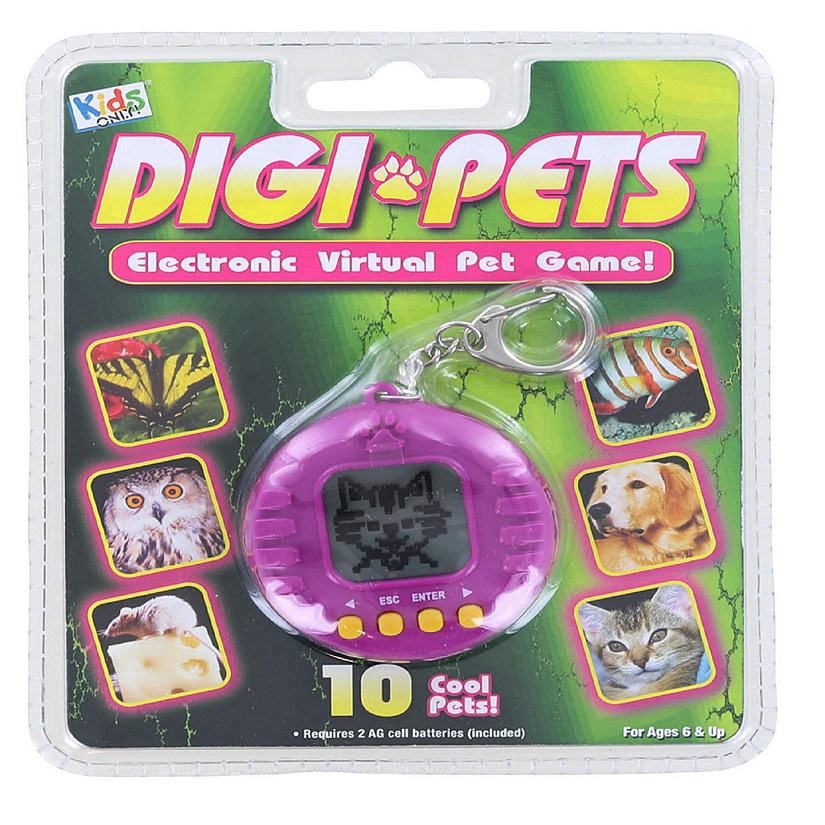Digi Pets Electronic Virtual Pet Game  Purple Image