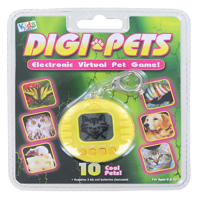 Digi Pets Electronic Virtual Pet Game  Yellow Image