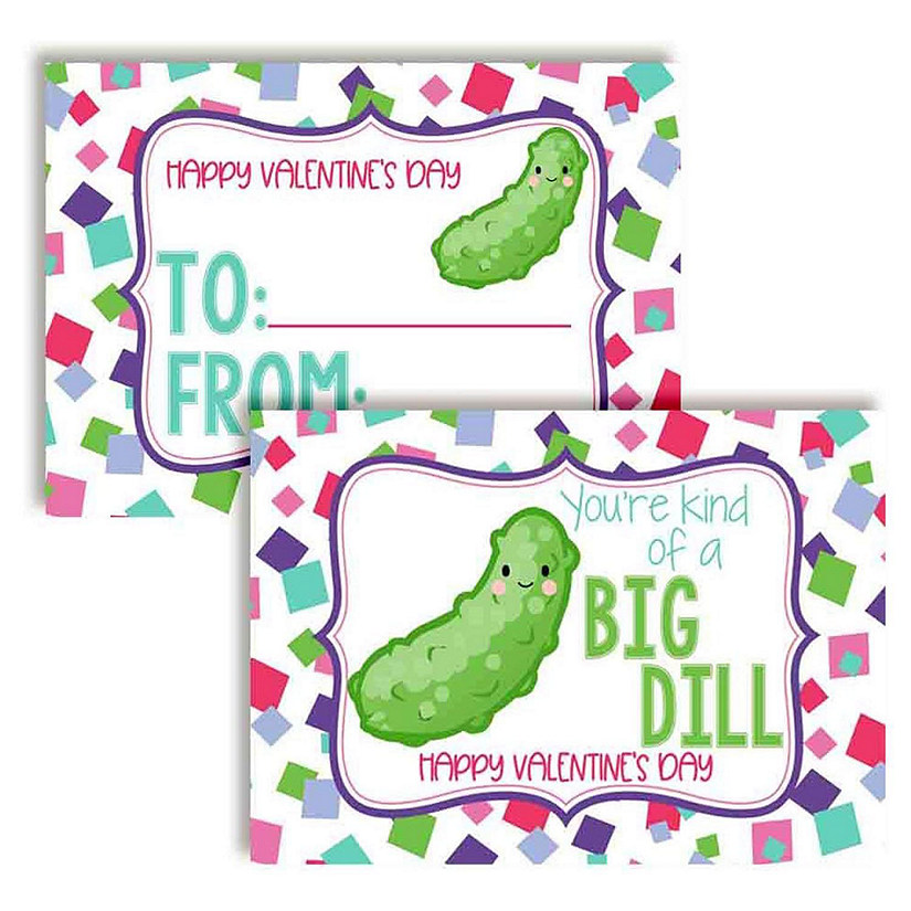 Dill Pickle Classroom Valentines 30pc. by AmandaCreation Image
