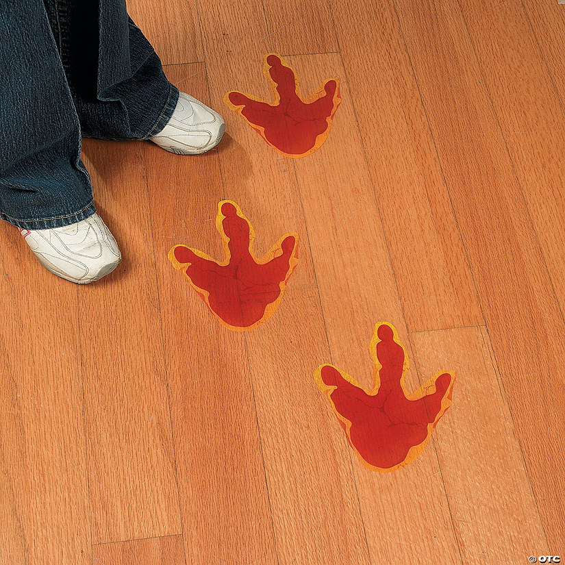 Dino-Mite Footprint Floor Decals - 12 Pc. Image
