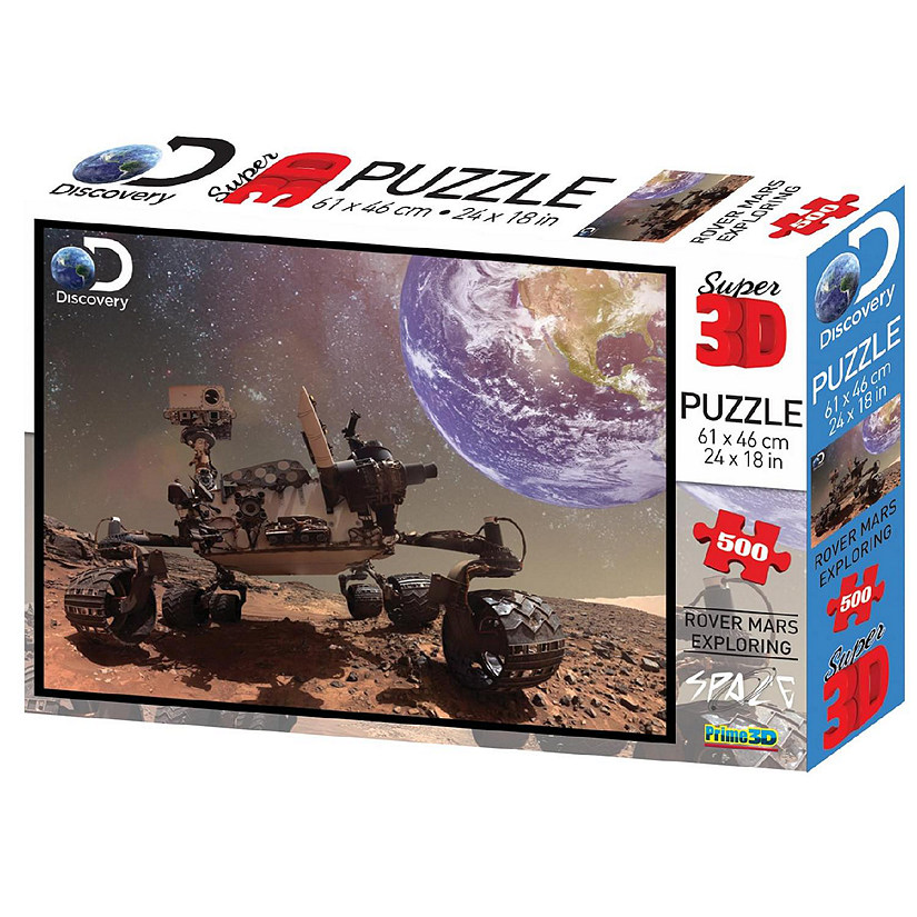 Discovery Channel Mars Rover Super 3D 500 Piece Jigsaw Puzzle Image