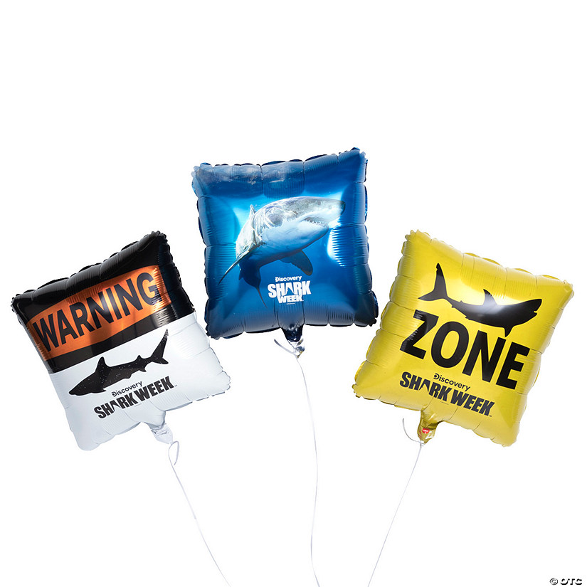 Discovery Shark Week&#8482; Mylar Balloons - 3 Pc. Image