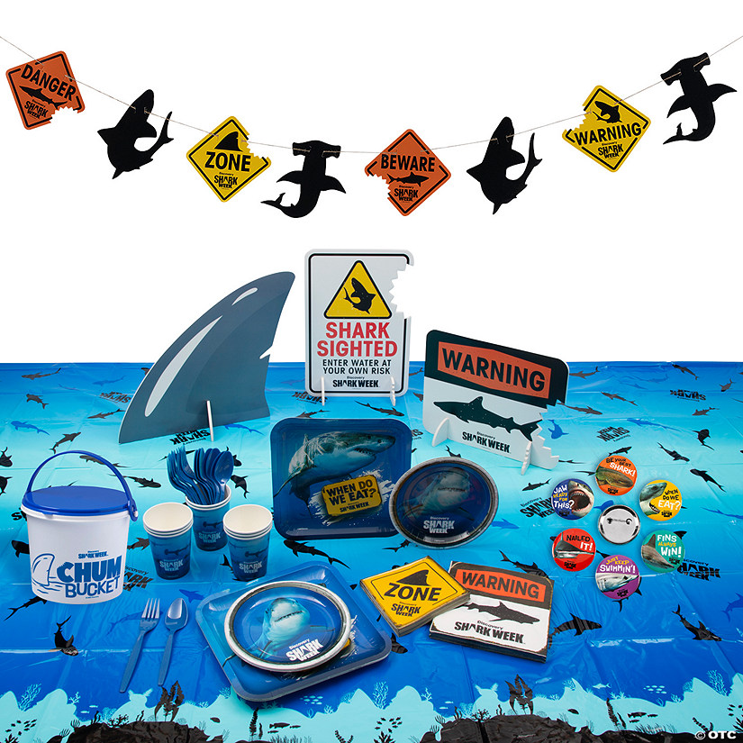 Discovery Shark Week&#8482; Party Ultimate Tableware Kit for 8 Guests Image