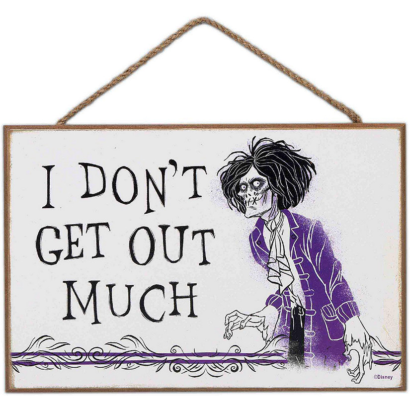 Disney 5x8 Hocus Pocus I Don't Get Out Much Billy Butcherson Hanging Wood Wall Decor Image