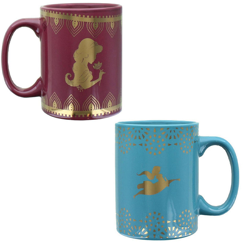 Disney Aladdin Princess Jasmine 11oz Ceramic Mug Set  2 Pack Image