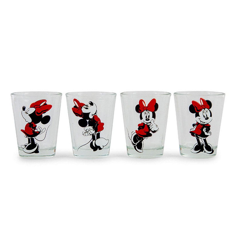 Disney Classic Minnie Mouse 2-Ounce Mini Shot Glasses  Set of 4 Image