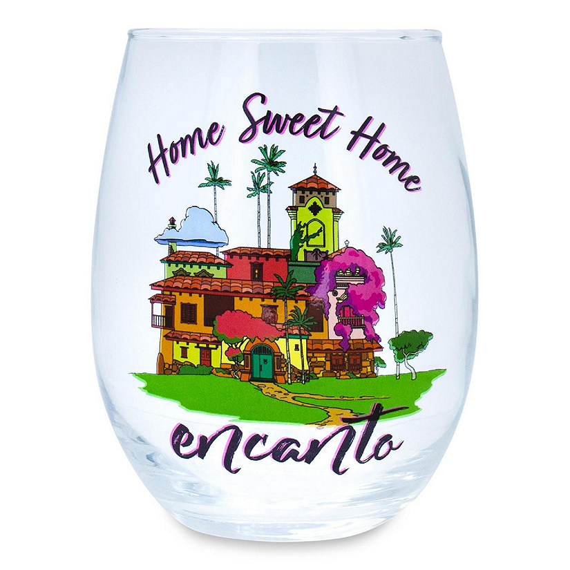 Disney Encanto "Home Sweet Home" Stemless Wine Glass  Holds 20 Ounces Image