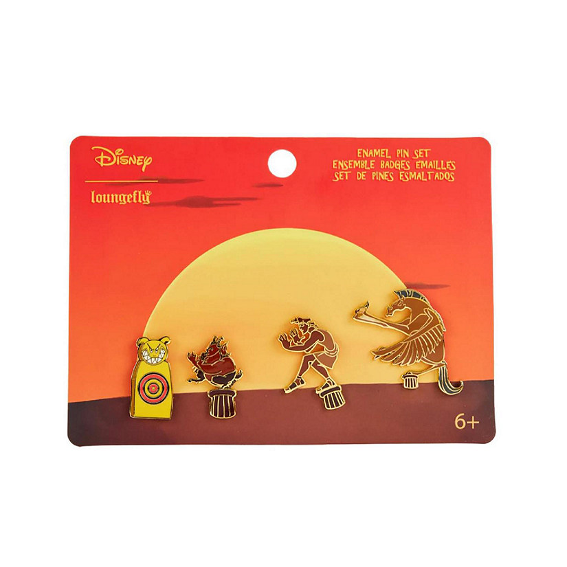 Disney Hercules 25th Anniversary Sunset 4-Piece Pin Set Image