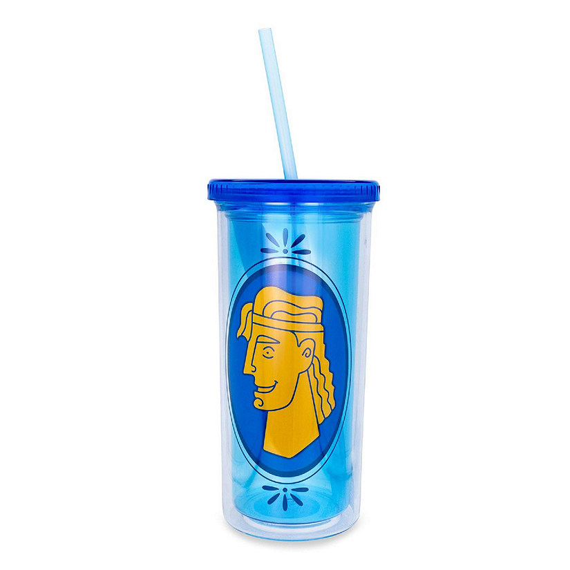 Disney Hercules Double-Walled Tumbler With Lid and Straw  Holds 20 Ounces Image