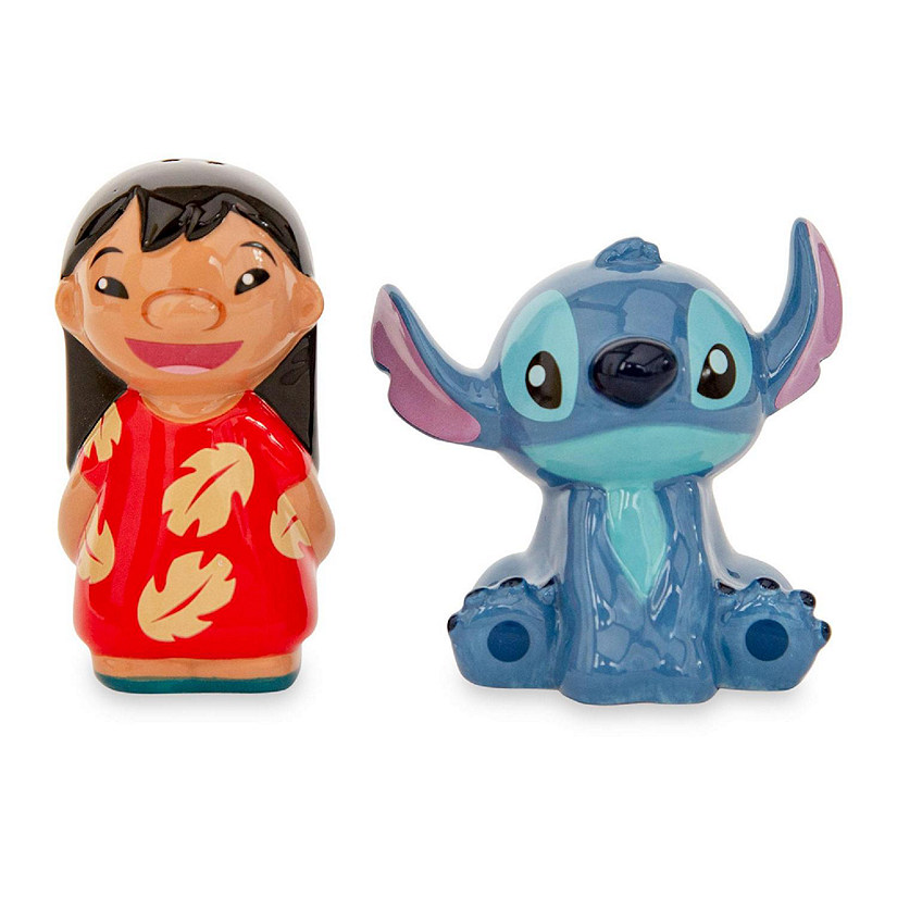 Disney Lilo & Stitch Ceramic Salt and Pepper Shakers  Set of 2 Image